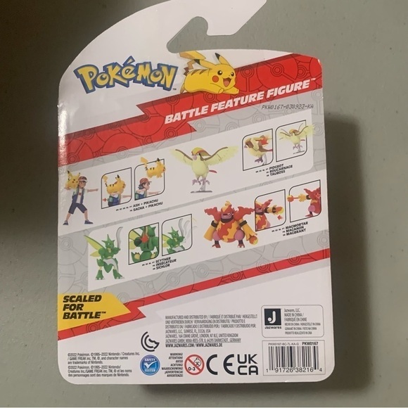 Pokemon Battle Ready SCYTHER 4" Action Figure Battle Feature Figure - Picture 3 of 3